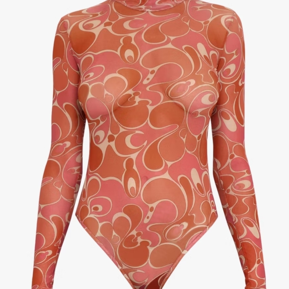 Andrea Iyamah Elle Mesh Bodysuit